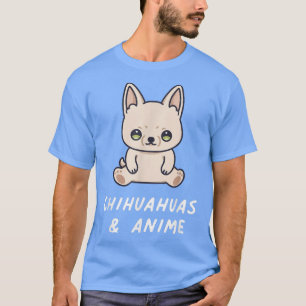 Camiseta Chihuahuas & Anime Kawaii Dog Proprietário do Japã