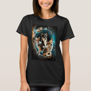 Camiseta Chihuahuas Na Rosquinha Espacial Chihuahuas Menina