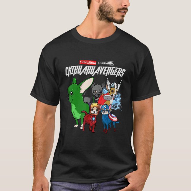 Camiseta Chihuahuavengers Funny Chihuahua Amantes Pet D (Frente)