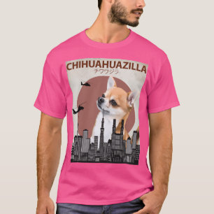 Camiseta Chihuahuazilla - Monstro Gigante do Cachorro Chihu
