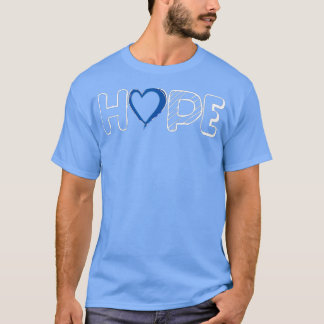 Camiseta Child Abuse Awareness s Hope Blue Ribbon 