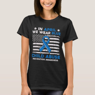 Camiseta Child Abuse Prevention Flag Child Abuse Awareness 
