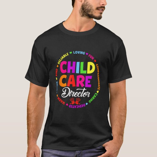 Camiseta Childcare Director School Daycare Crew Provider Te (Frente)