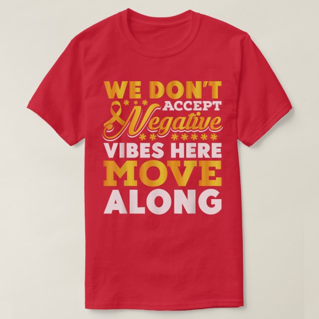 Camiseta Childhood Cancer Awareness Motivation Yellow Ribbo (Frente do Design)