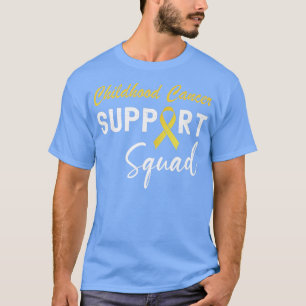 Camiseta Childhood Cancer Awareness Support Squad Golden Ri