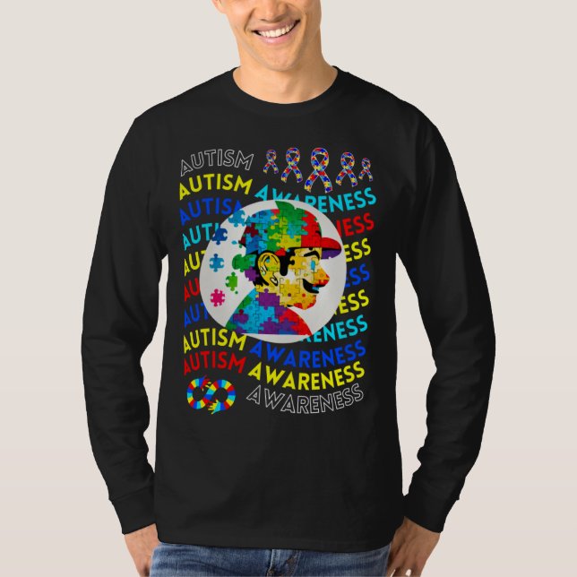 Camiseta Childrens Autism Awareness Navigating Autism Autis (Frente)