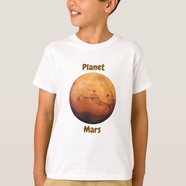 Camiseta Children's t-shirt design with planet names (Frente)