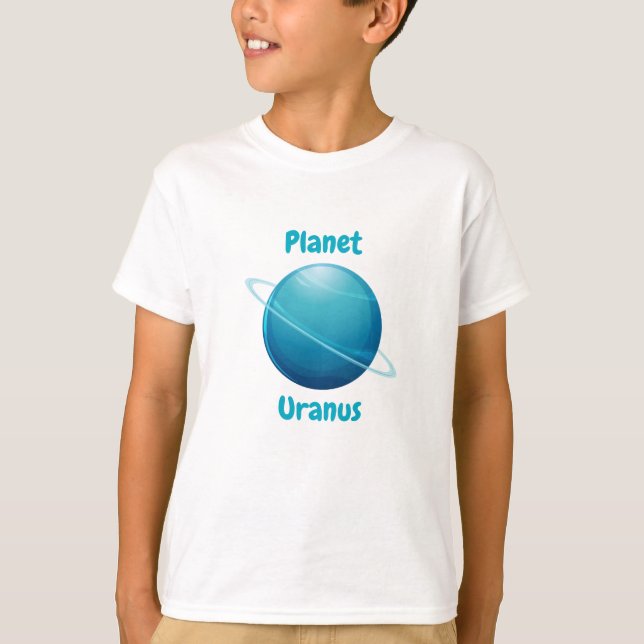 Camiseta Children's t-shirt design with planet names (Frente)