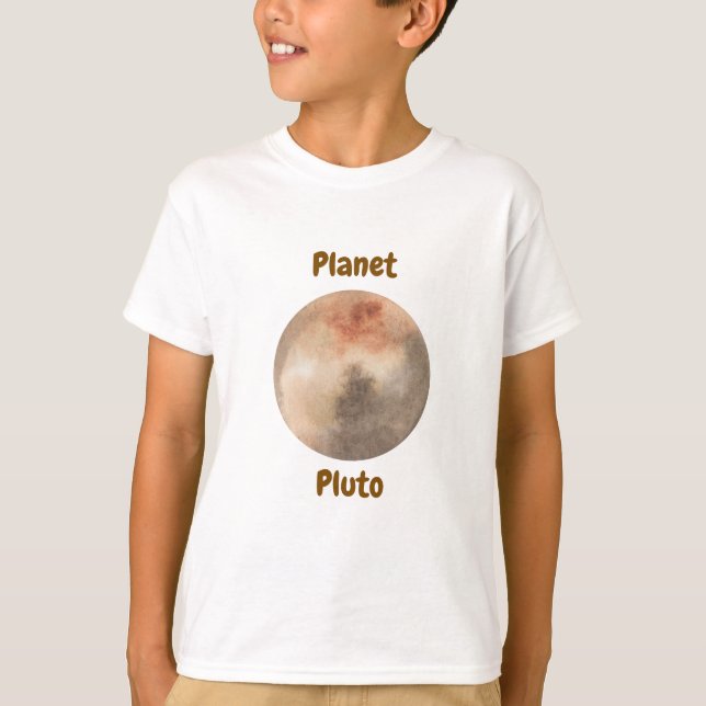 Camiseta Children's t-shirt design with planet names (Frente)