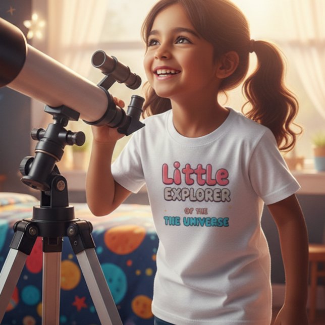 Camiseta children's t-shirts with text, little explorer  (Criador carregado)
