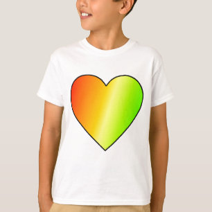 Camiseta Childs Rainbow Heart-Shirt