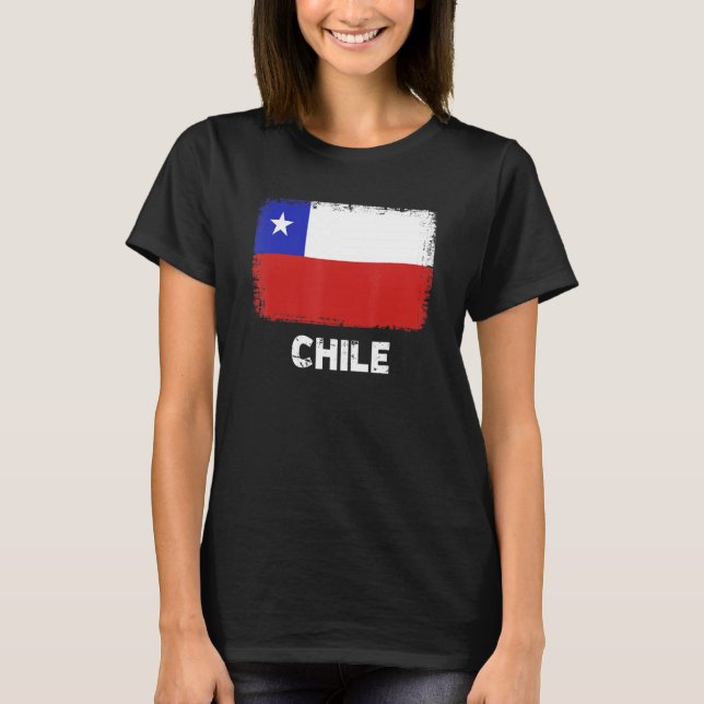 Camiseta Chile apoia Pessoas chilenas (Frente)