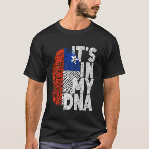 Camiseta Chile Chile Ela Está Em Meu Orgulho Hispânico Band