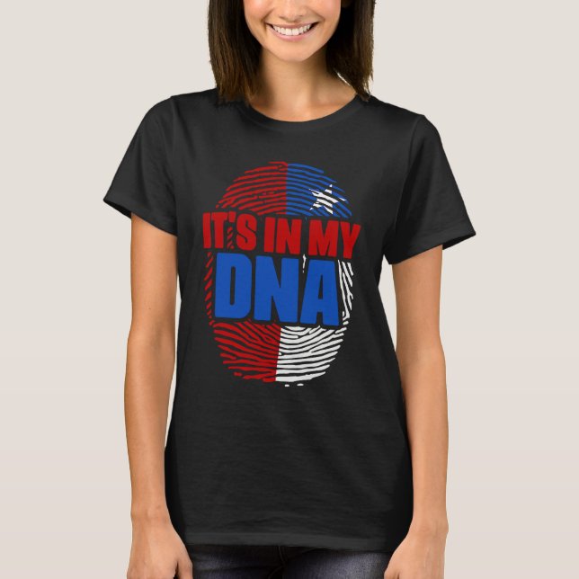 Camiseta Chile DNA Country Flag Citizenship Hispanic Race C (Frente)