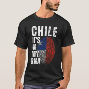 Camiseta Chile Está no meu DNA, Igual a Homens Chilenos Bo