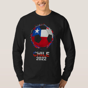 Camiseta Chile Flag 2022 Apoio à Equipe Chilena de Futebol