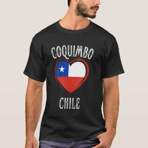 Camiseta Chile Flag Heart Coquimbo City