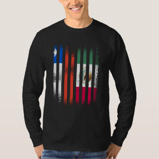 Camiseta Chile Flag Mexico Grown Country Flags Stripes