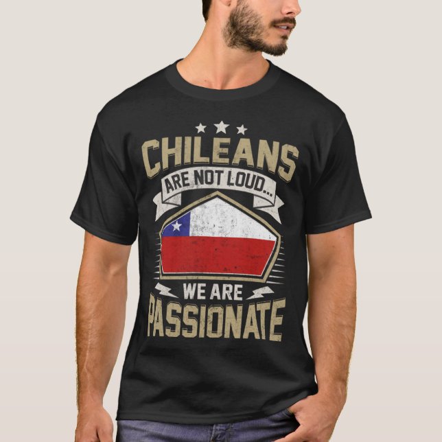 Camiseta Chile Flag Passionate Chileans Girls & Women (Frente)
