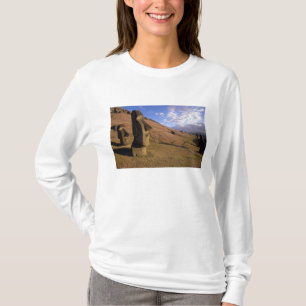 Camiseta Chile, Ilha de Páscoa. Encosta com Moai