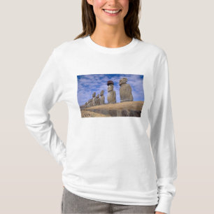 Camiseta Chile, Ilha de Páscoa. Os 15 Moais em Ahu