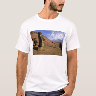 Camiseta Chile, Ilha Páscoa. Hillside com Moai
