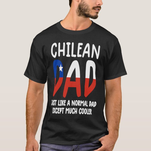 Camiseta Chile  men Chile flag  mens Chile Chilean dad (Frente)