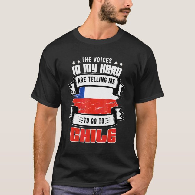 Camiseta Chile na Minha Cabeça (Frente)