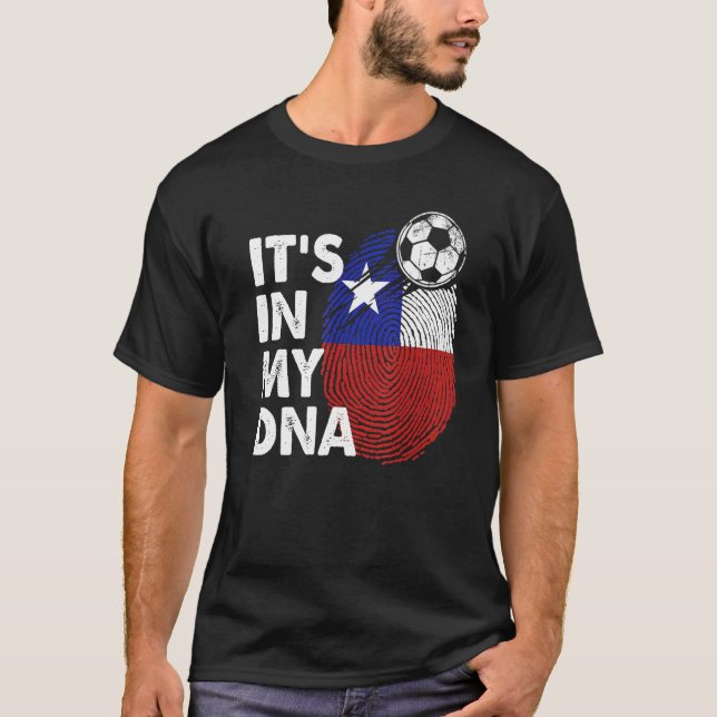 Camiseta Chile No Meu Dna Equipe de Bandeira Chilena Chile (Frente)
