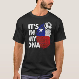 Camiseta Chile No Meu Dna Equipe de Bandeira Chilena Chile