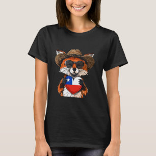 Camiseta Chile Orgulho Chileno Fox Raízes Chilenas Coração