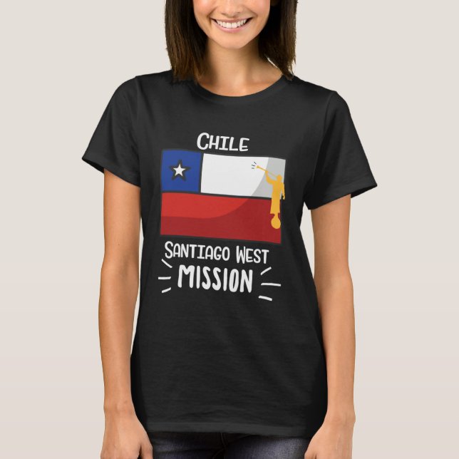 Camiseta Chile Santiago West Mormon LDS Mission Missionary (Frente)