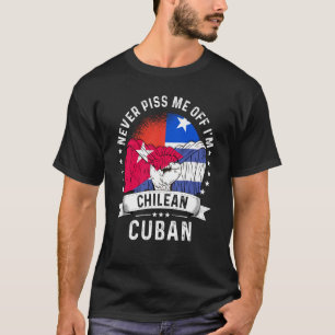 Camiseta Chile sinaliza Cuba crescendo orgulho humor cidadã