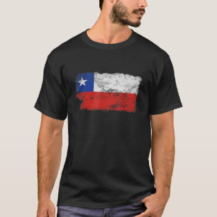 Camiseta Chile Sinaliza Para Homens Mulheres Jovens No Chil