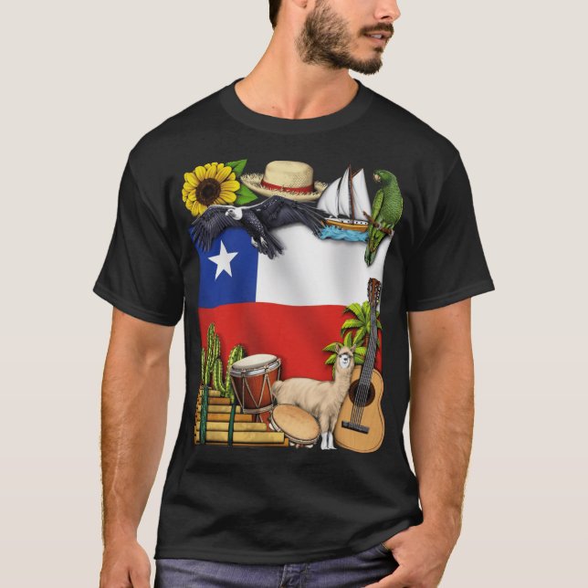 Camiseta Chile vintage (Frente)