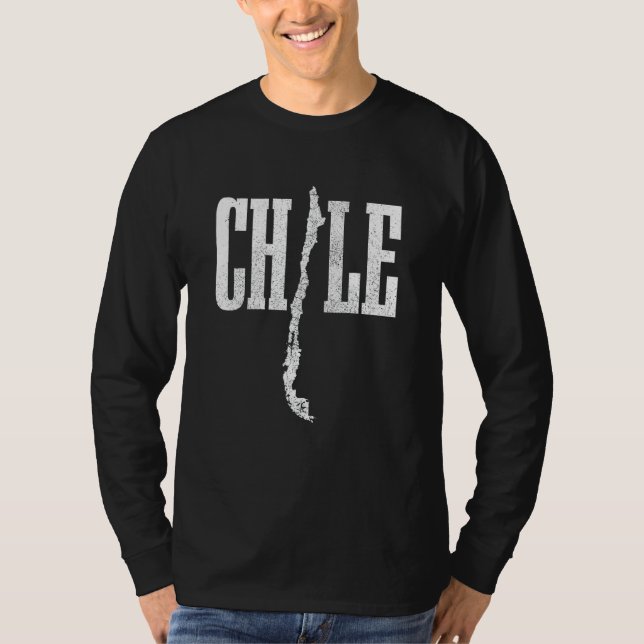 Camiseta Chile Vintage Chile Souvenir 1 (Frente)