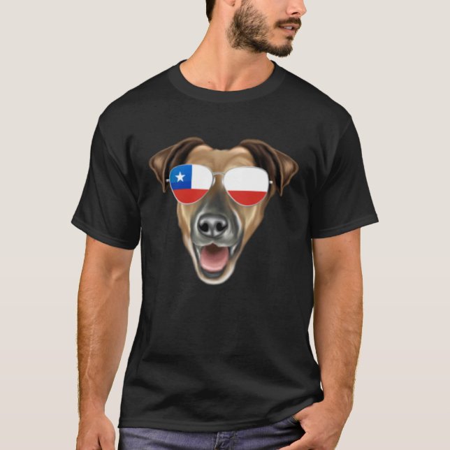 Camiseta Chilean Flag Smooth Fox Terrier Dog Chile Pocket (Frente)