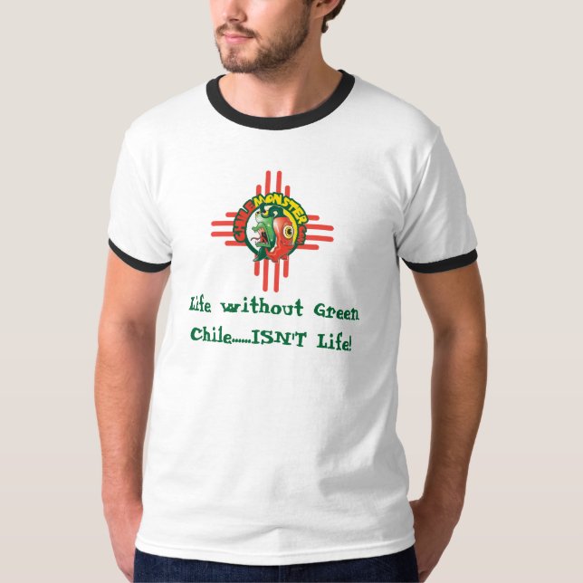 Camiseta ChileMonster.com "vida sem o Chile…" T-shirt (Frente)