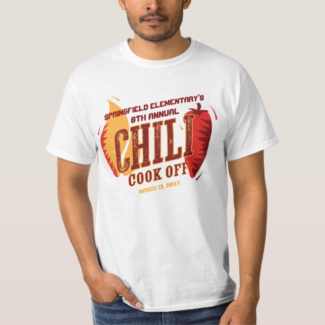 Camiseta Chili Cook Off | Concurso de CHURRASCO (Frente)