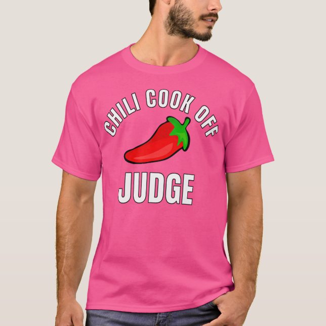 Camiseta Chili Cook Off Juiz Shirt Com Pimenta Vermelha G (Frente)