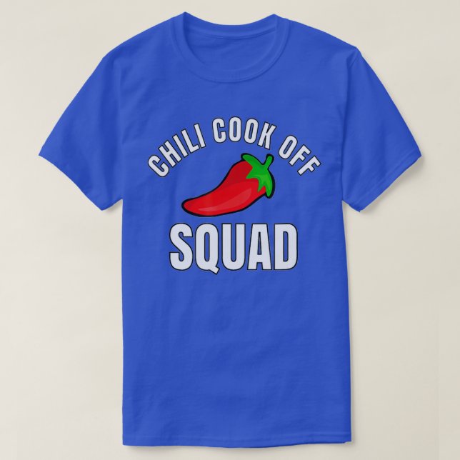 Camiseta Chili Cook Off Squad Chili Competição Equipes de C (Frente do Design)