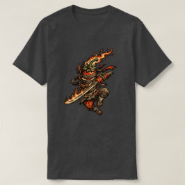 Camiseta Chili Fire Ninja — Guerreiro Engraçado da Pimenta