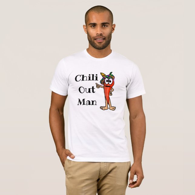 Camiseta Chili Out Man Chili Pepper T-shirt (Frente Completa)