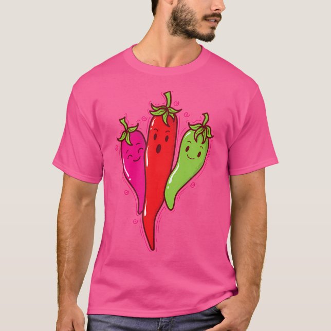 Camiseta Chili Pepper Hotness Spice Scoville (Frente)