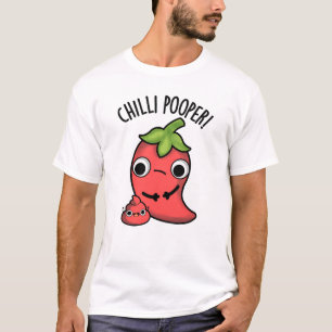Camiseta Chili Poooper Engraçado Pepper Pun