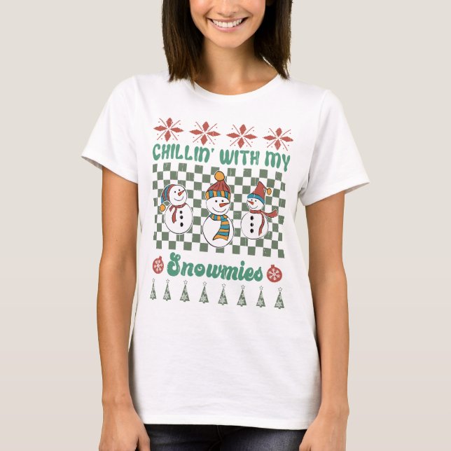 Camiseta Chilin com minhas nevascas - Wonderland de inverno (Frente)