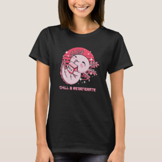 Camiseta Chill and Regenerate Axolotl Humor Salamander