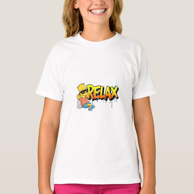 Camiseta Chill Bart Relax Graffiti Urban Style Graphic Tee (Frente)
