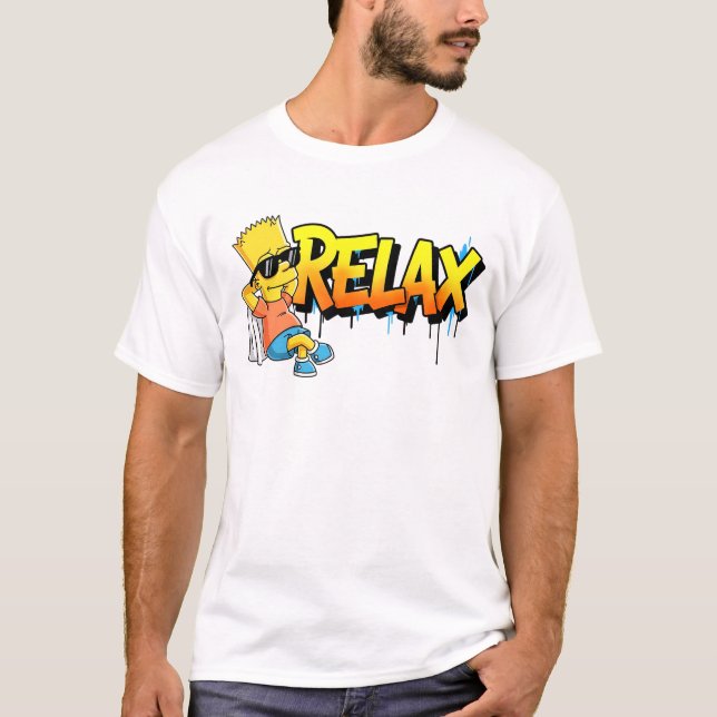 Camiseta Chill Bart Relax Graffiti Urban Style Graphic Tee (Frente)
