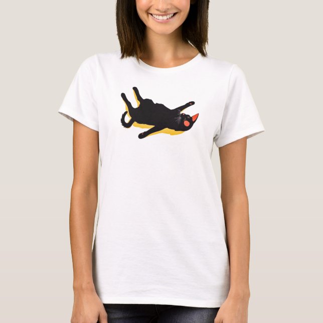Camiseta Chill Black Cat Louning (Frente)
